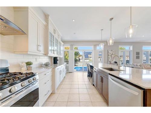 143 Valmont Street, Ancaster, ON - Indoor Photo Showing Kitchen With Stainless Steel Kitchen With Upgraded Kitchen