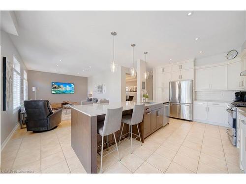 143 Valmont Street, Ancaster, ON - Indoor Photo Showing Kitchen With Stainless Steel Kitchen With Upgraded Kitchen