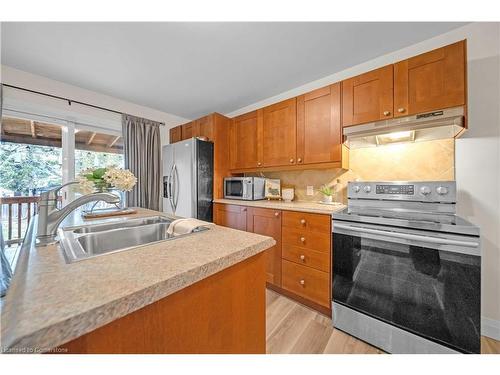 79 Province Street N, Hamilton, ON - Indoor Photo Showing Kitchen With Double Sink