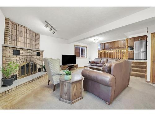 51 Morgan Road, Hamilton, ON - Indoor Photo Showing Living Room With Fireplace