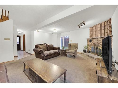 51 Morgan Road, Hamilton, ON - Indoor Photo Showing Living Room With Fireplace