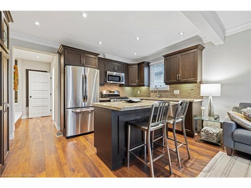 221 West 19Th Street, Hamilton, ON - Indoor Photo Showing Kitchen With Stainless Steel Kitchen With Upgraded Kitchen