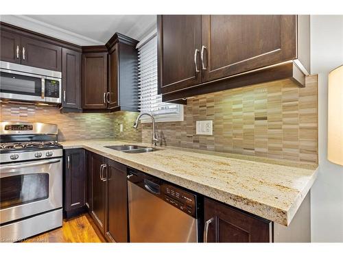 221 West 19Th Street, Hamilton, ON - Indoor Photo Showing Kitchen With Stainless Steel Kitchen With Double Sink