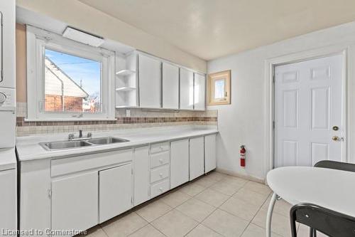 50 West 4Th Street, Hamilton, ON - Indoor Photo Showing Kitchen With Double Sink