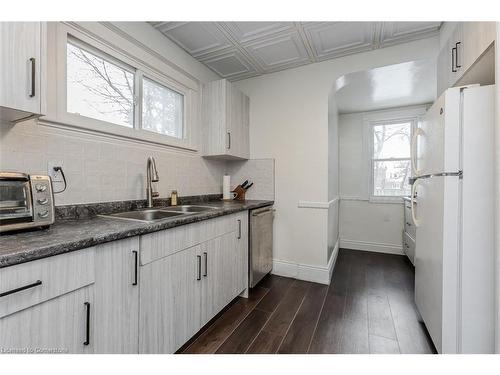 1225 King Street W, Hamilton, ON - Indoor Photo Showing Kitchen With Double Sink