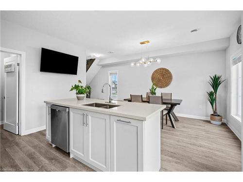 271 Dalgleish Trail, Hamilton, ON - Indoor Photo Showing Kitchen With Double Sink