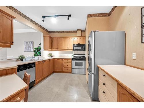 54 Greentrail Drive, Mount Hope, ON - Indoor Photo Showing Kitchen With Double Sink