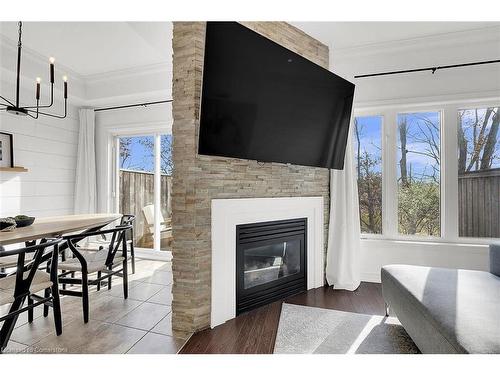 80 Myers Lane, Ancaster, ON - Indoor Photo Showing Living Room With Fireplace