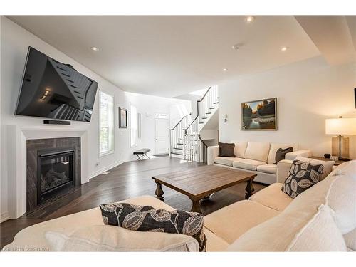 27 Willow Bank Common, St. Catharines, ON - Indoor Photo Showing Living Room With Fireplace