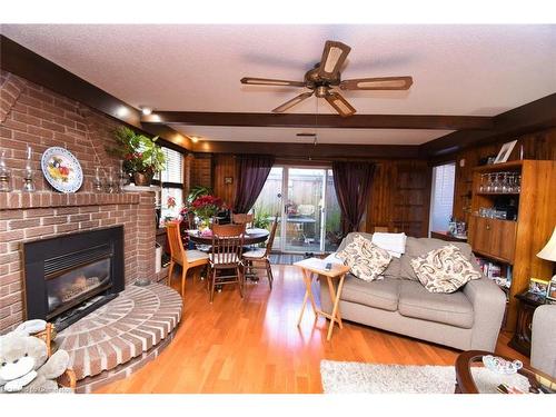 80A Maclennan Avenue, Hamilton, ON - Indoor Photo Showing Living Room With Fireplace