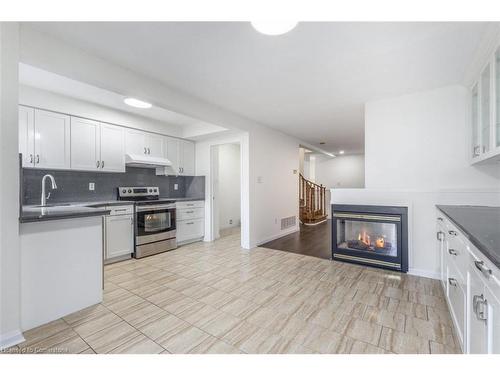 5144 Porter Street, Burlington, ON - Indoor Photo Showing Kitchen With Fireplace