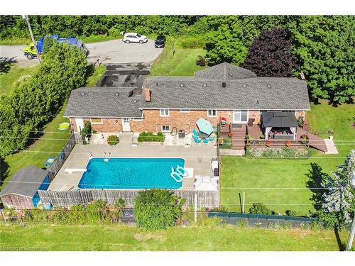 24 Harbinger Drive, Stoney Creek, ON - Outdoor With In Ground Pool