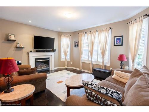 48 Kingston Road, Stoney Creek, ON - Indoor Photo Showing Living Room With Fireplace