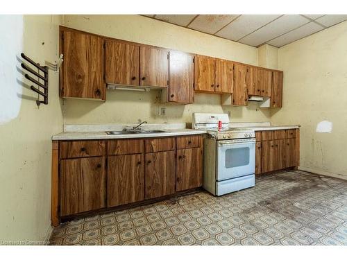 227 Wellington Street N, Hamilton, ON - Indoor Photo Showing Kitchen With Double Sink