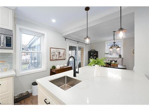 85 Barons Avenue S, Hamilton, ON - Indoor Photo Showing Kitchen With Double Sink