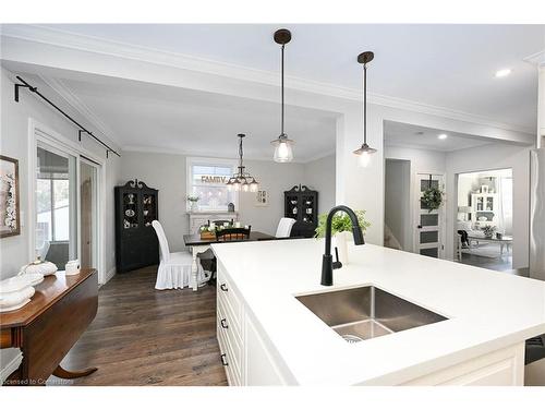 85 Barons Avenue S, Hamilton, ON - Indoor Photo Showing Kitchen With Double Sink