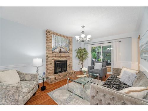 70 Lakecrest Trail, Brampton, ON - Indoor Photo Showing Living Room With Fireplace