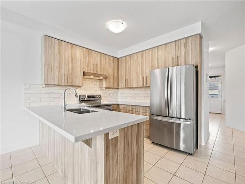 8 Elkington Lane, Brantford, ON - Indoor Photo Showing Kitchen With Stainless Steel Kitchen With Double Sink