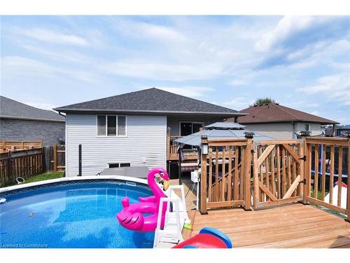 43 Brewster Way, Brantford, ON - Outdoor With Above Ground Pool With Exterior