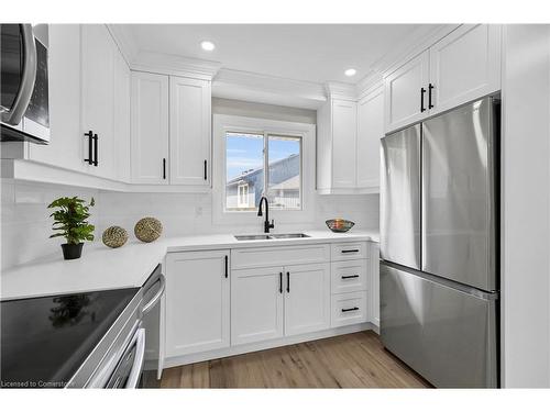 4 James Avenue, Stoney Creek, ON - Indoor Photo Showing Kitchen With Double Sink