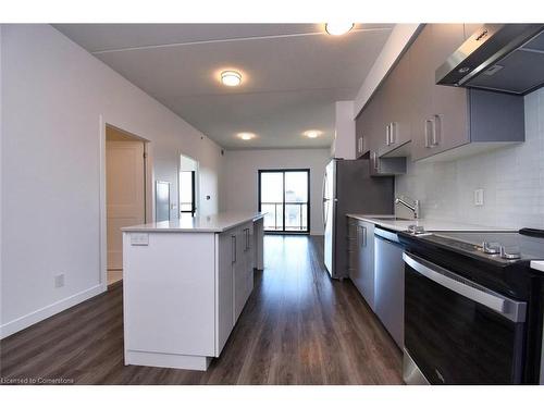 2112-15 Queen Street S, Hamilton, ON - Indoor Photo Showing Kitchen With Stainless Steel Kitchen