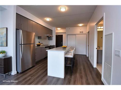 2112-15 Queen Street S, Hamilton, ON - Indoor Photo Showing Kitchen With Stainless Steel Kitchen