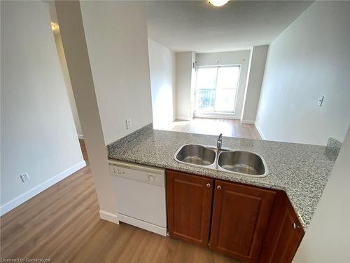 1206-135 James Street S, Hamilton, ON - Indoor Photo Showing Kitchen With Double Sink