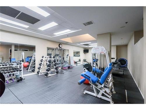 1206-135 James Street S, Hamilton, ON - Indoor Photo Showing Gym Room