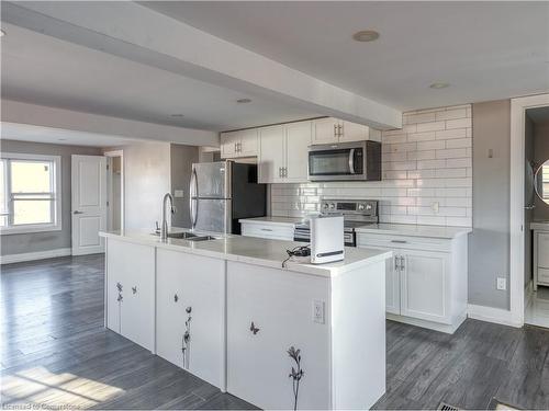 3-48 Shaw Street, Hamilton, ON - Indoor Photo Showing Kitchen With Double Sink