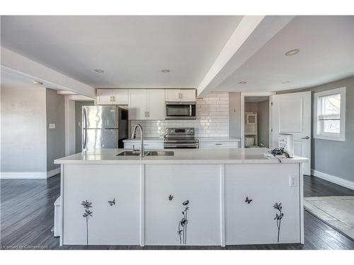 3-48 Shaw Street, Hamilton, ON - Indoor Photo Showing Kitchen With Double Sink