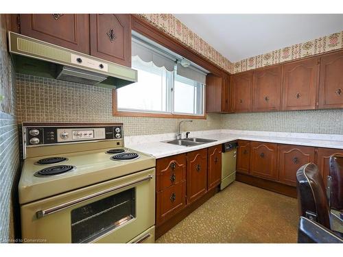 49 Christopher Drive, Hamilton, ON - Indoor Photo Showing Kitchen With Double Sink