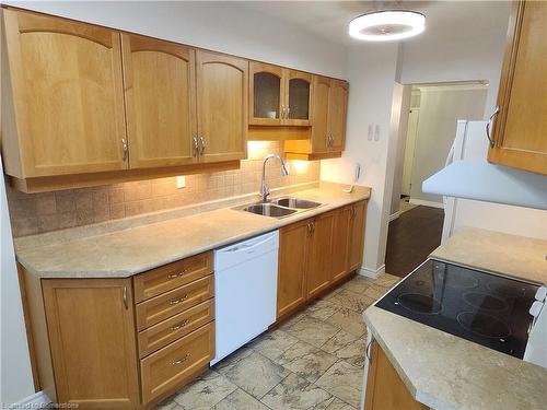 905-1415 Ghent Avenue, Burlington, ON - Indoor Photo Showing Kitchen With Double Sink