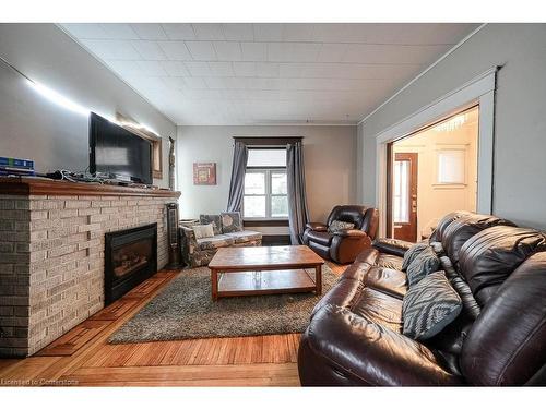 171 Owen Street, Simcoe, ON - Indoor Photo Showing Living Room With Fireplace