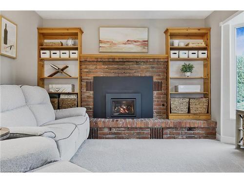 241 Bonaventure Drive, Hamilton, ON - Indoor Photo Showing Living Room With Fireplace