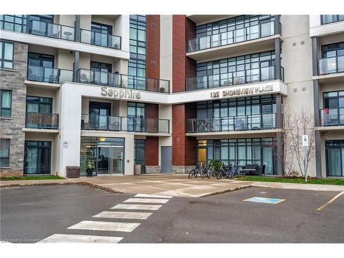 205-125 Shoreview Place, Stoney Creek, ON - Outdoor With Balcony With Facade