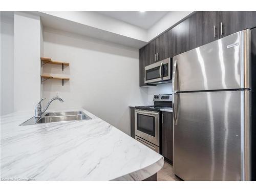 205-125 Shoreview Place, Stoney Creek, ON - Indoor Photo Showing Kitchen With Double Sink