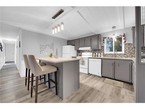 94 Maple Crescent, Flamborough, ON - Indoor Photo Showing Kitchen With Double Sink