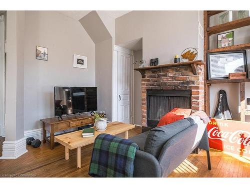 2-270 Queen Street S, Hamilton, ON - Indoor Photo Showing Living Room With Fireplace