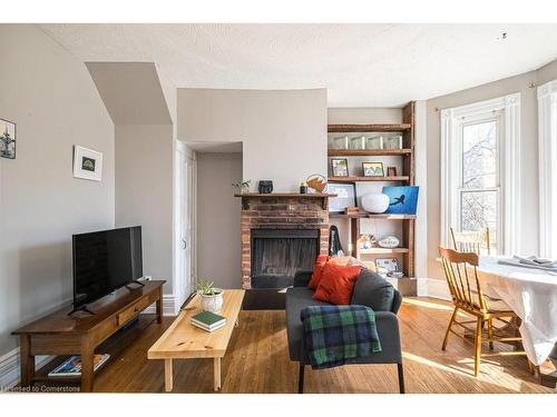 2-270 Queen Street S, Hamilton, ON - Indoor Photo Showing Living Room With Fireplace