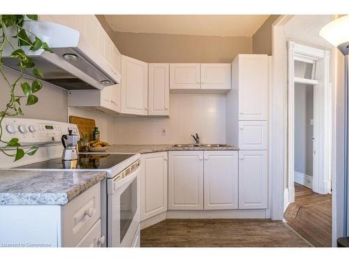 2-270 Queen Street S, Hamilton, ON - Indoor Photo Showing Kitchen With Double Sink