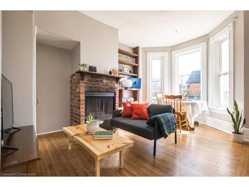 2-270 Queen Street S, Hamilton, ON - Indoor Photo Showing Living Room With Fireplace