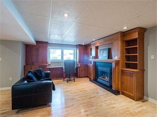 Basement-1450 Limeridge Road E, Hamilton, ON - Indoor Photo Showing Other Room With Fireplace