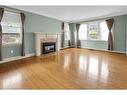 77 Main Street E, Grimsby, ON  - Indoor Photo Showing Living Room With Fireplace 