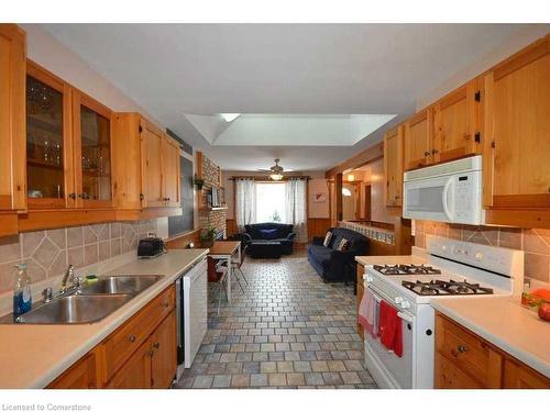 119 Gary Avenue, Hamilton, ON - Indoor Photo Showing Kitchen With Double Sink