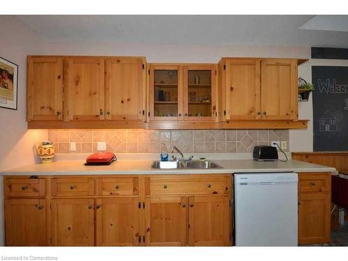 119 Gary Avenue, Hamilton, ON - Indoor Photo Showing Kitchen With Double Sink