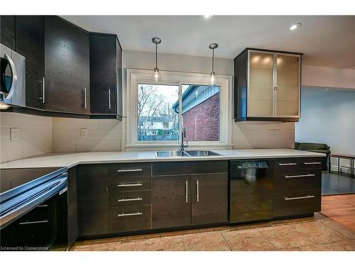 15 Pinehurst Drive, Hamilton, ON - Indoor Photo Showing Kitchen With Double Sink