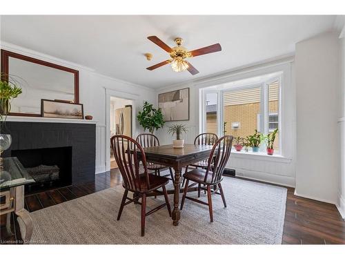 5816 Summer Street, Niagara Falls, ON - Indoor Photo Showing Dining Room With Fireplace