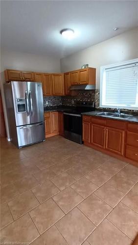 102 West Avenue N, Hamilton, ON - Indoor Photo Showing Kitchen With Double Sink