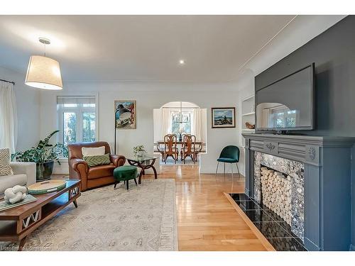 896 Lasalle Park Road, Burlington, ON - Indoor Photo Showing Living Room With Fireplace