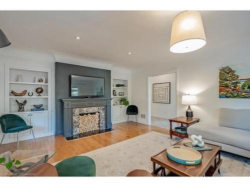 896 Lasalle Park Road, Burlington, ON - Indoor Photo Showing Living Room With Fireplace